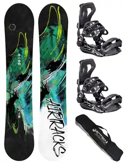 Decathlon Heren Snowboardset: Board Stronger Rocker Wide+ Binding Master XL + SB Tas aanbieding