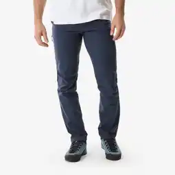 Decathlon Stevige klimjeans voor heren VERTIKA marineblauw aanbieding