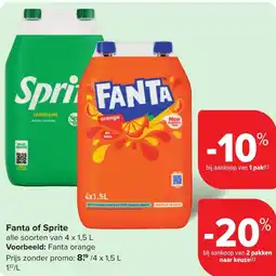 Hyper Carrefour Fanta of Sprite aanbieding