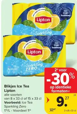 Hyper Carrefour Lipton Blikjes Ice Tea aanbieding