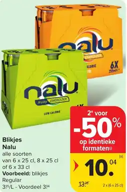 Hyper Carrefour Nalu Blikjes aanbieding