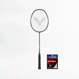 Decathlon Badmintonracket Auraspeed 3210K + snaren VBS-66 aanbieding