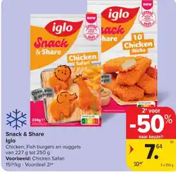 Hyper Carrefour Iglo Snack & Share aanbieding