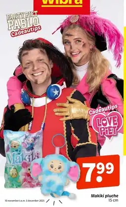 Wibra Makiki pluche aanbieding