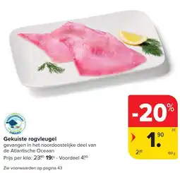 Hyper Carrefour Gekuiste rogvleugel aanbieding