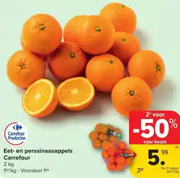 Hyper Carrefour Eet- en perssinaasappels Carrefour aanbieding