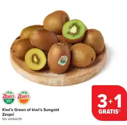 Hyper Carrefour Zespri Kiwi's Green of kiwi's Sungold aanbieding