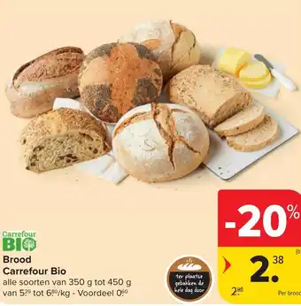 Hyper Carrefour Brood Carrefour Bio aanbieding