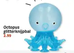 Wibra Octopus glitterknijpbal aanbieding