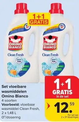 Hyper Carrefour Omino Bianco Set vloeibare wasmiddelen aanbieding