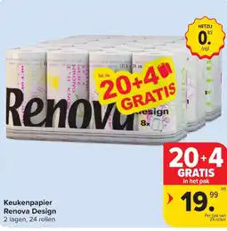 Hyper Carrefour Keukenpapier Renova Design aanbieding