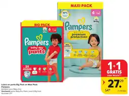 Hyper Carrefour Pampers Luiers en pants Big Pack en Maxi Pack aanbieding