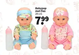 Wibra Babypop met fles aanbieding