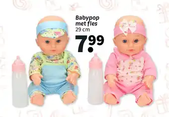 Wibra Babypop met fles aanbieding