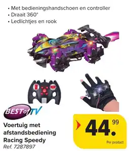 Hyper Carrefour Best of TV Voertuig met afstandsbediening Racing Speedy aanbieding