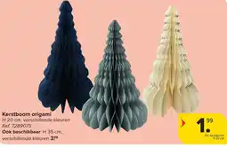 Hyper Carrefour Kerstboom origami aanbieding