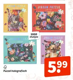 Wibra Puzzel holografisch aanbieding