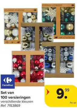 Hyper Carrefour Set van 100 versieringen aanbieding