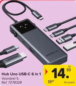 Hyper Carrefour Hub Uno USB-C 6 in 1 aanbieding