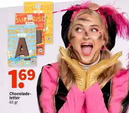 Wibra Chocolade letter aanbieding