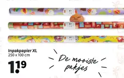 Wibra Inpakpapier xl aanbieding