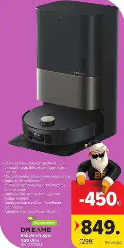 Hyper Carrefour Dreame Robotstofzuiger X50 Ultra aanbieding