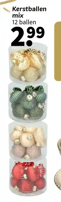 Wibra Kerstballen mix aanbieding
