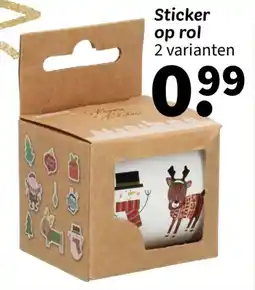 Wibra Sticker op rol aanbieding
