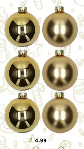 Wibra Kerstbal glas aanbieding