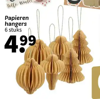 Wibra Papieren hangers aanbieding