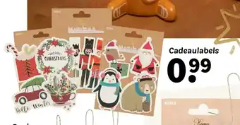 Wibra Cadeaulabels aanbieding