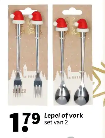 Wibra Lepel of vork aanbieding