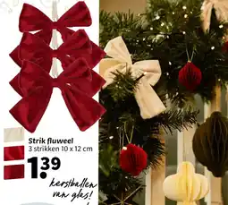 Wibra Strik fluweel aanbieding