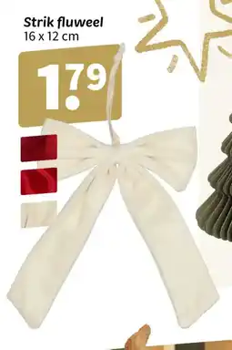 Wibra Strik fluweel aanbieding