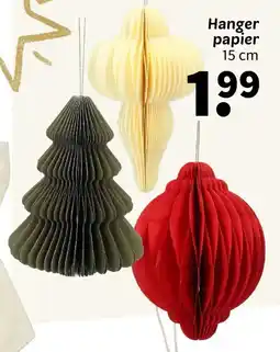 Wibra Hanger papier aanbieding