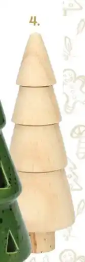 Wibra Kerstboom hout aanbieding