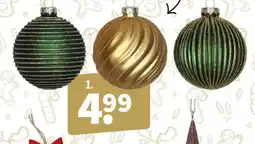 Wibra Kerstbal glas aanbieding