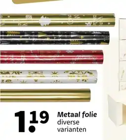 Wibra Metaal folie aanbieding