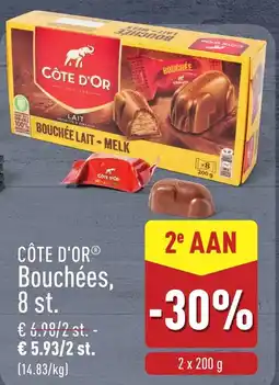 ALDI Côte d'or bouchées aanbieding