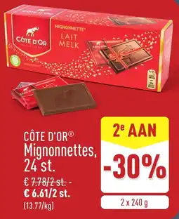 ALDI Côte d'or mignonnettes aanbieding