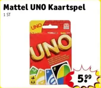 Kruidvat Mattel UNO Kaartspel aanbieding