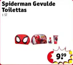 Kruidvat Spiderman Gevulde Toilettas aanbieding
