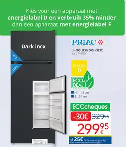 Eldi Friac 2 Deurskoelkast KK2719/2D aanbieding