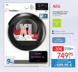 Eldi AEG Droogkast met Warmtepomp aanbieding