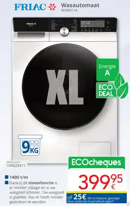 Eldi Friac Wasautomaat WA9411A aanbieding