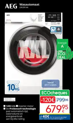 Eldi AEG Wasautomaat LR63R144 aanbieding