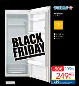 Eldi Friac Koelkast CO 2801 aanbieding