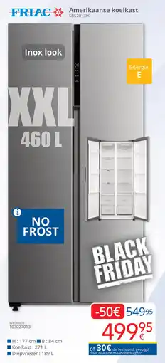 Eldi Friac Amerikaanse Koelkast aanbieding