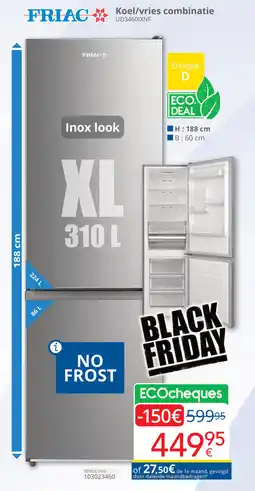 Eldi Friac Koel / Vries combinatie aanbieding