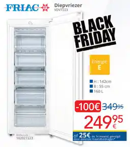Eldi Friac Diepvriezer VDV7223 aanbieding